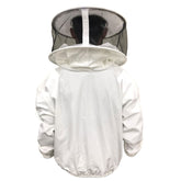 giacca apicoltore bianca ventilata con velo rotondo